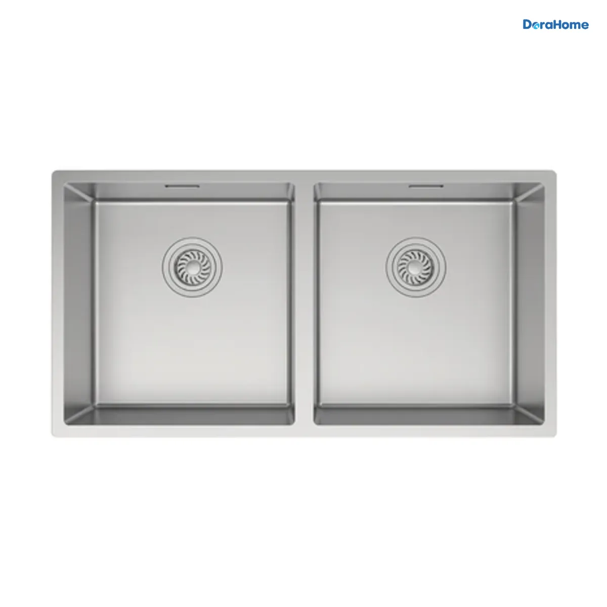 Chậu rửa chén 2 hố Inox HAFELE SATIN R10 HS24-SSN2S-870 BR 567.24.437